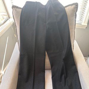 Barney's New York Charcoal Virgin Wool Trousers, Size 6